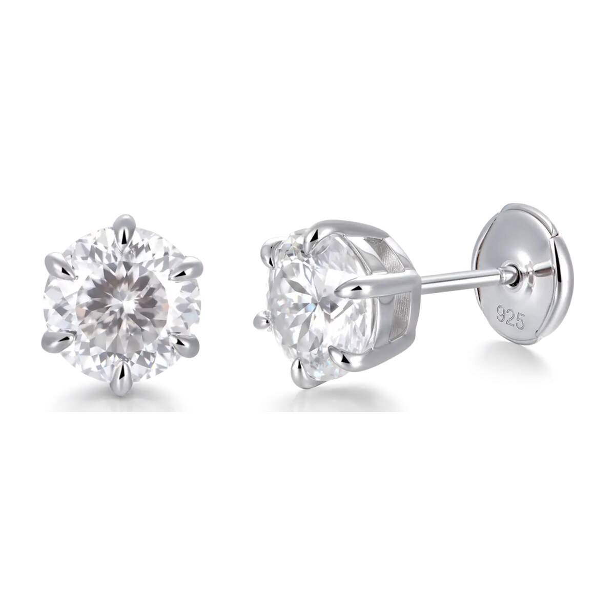 Portuguese Cut Stud Earring