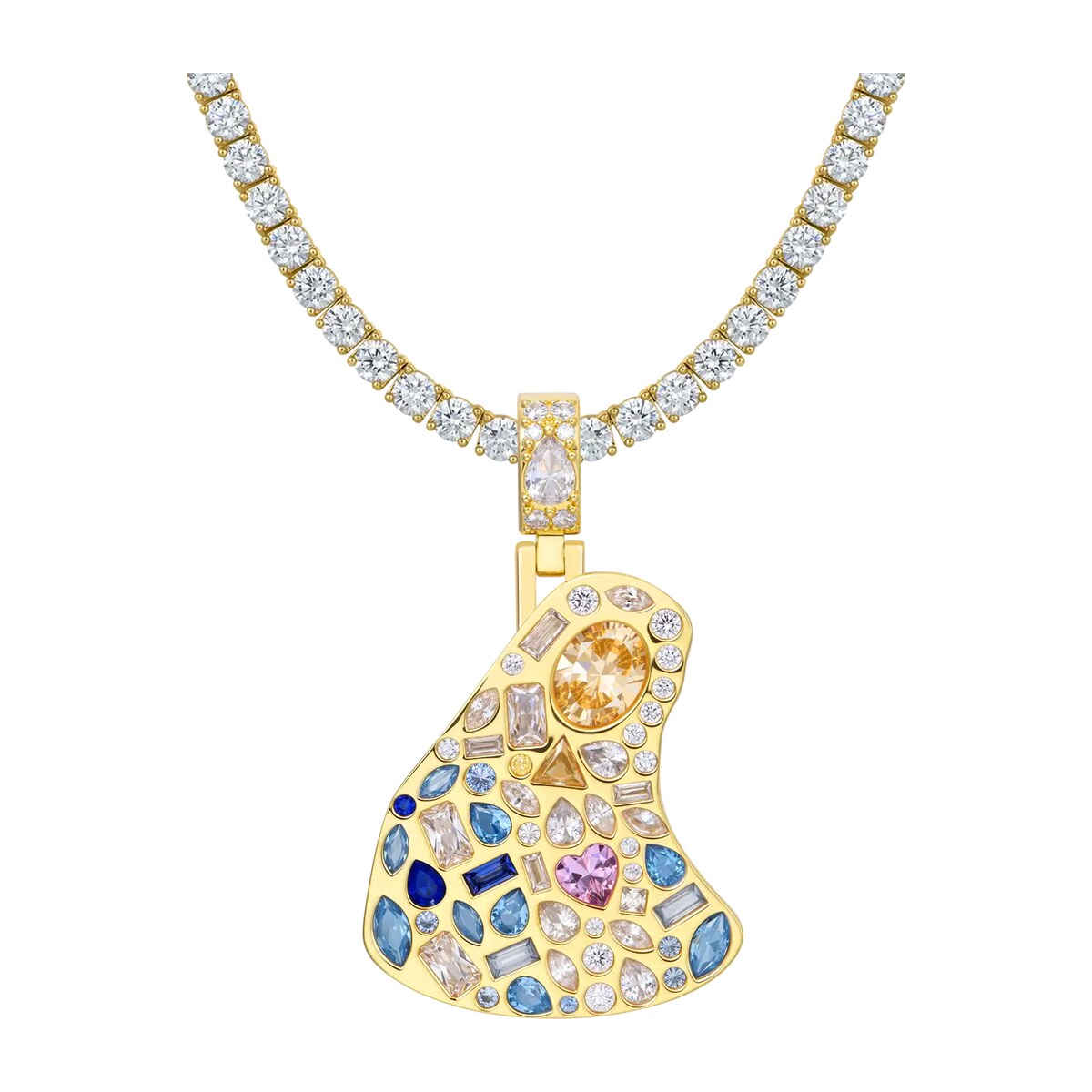 Sacred Mosaic Mary Pendant