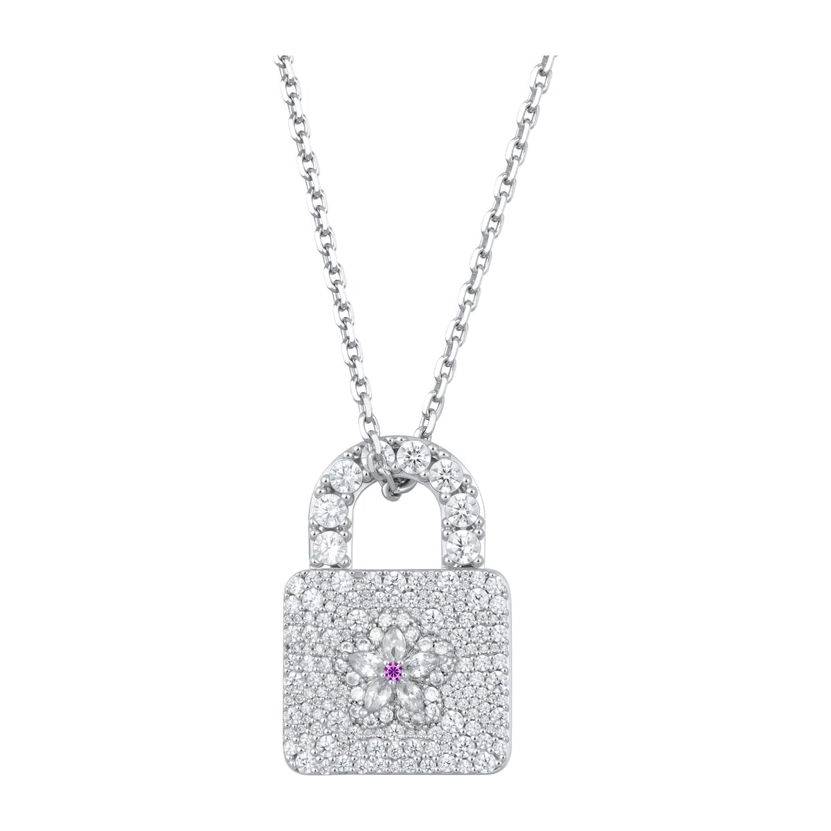 Sparkling Cherry Blossom Lock Pendant